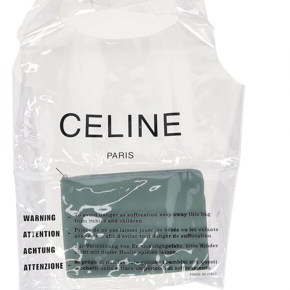 Celine Shopping Tote Bag with Pouch in Clear PVC - Picture 1 of 12